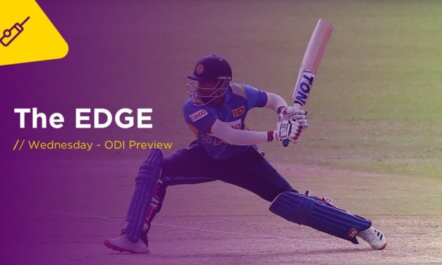 THE EDGE Weds: India v Australia 3rd ODI