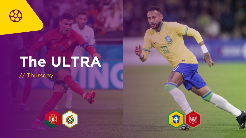 WORLD CUP ULTRA Thurs: SWITZERLAND v CAMEROON, URUGUAY v SOUTH KOREA, PORTUGAL v GHANA, BRAZIL v SERBIA