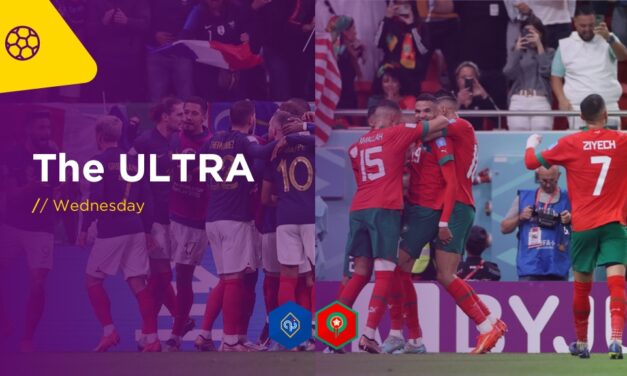 WORLD CUP ULTRA Weds: FRANCE v MOROCCO